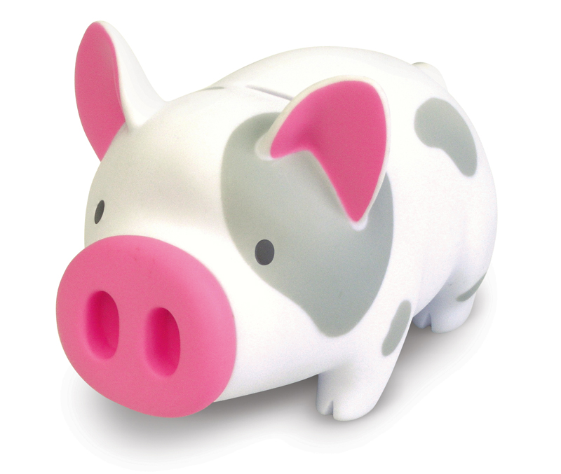 《luft》Piggy 造型存錢筒(迷彩白豬)-